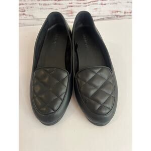 Areosoles Women’s Betunia Loafers shoes Black Quilted Size 7